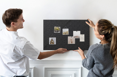 Tableau en liège Tableau noir avec épingles colorées