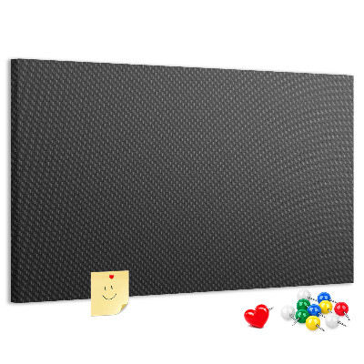 Tableau en liège Texture noire avec un délicat motif à carreaux