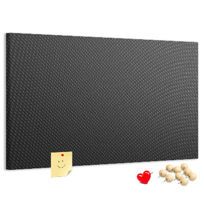 Tableau en liège Texture noire avec un délicat motif à carreaux