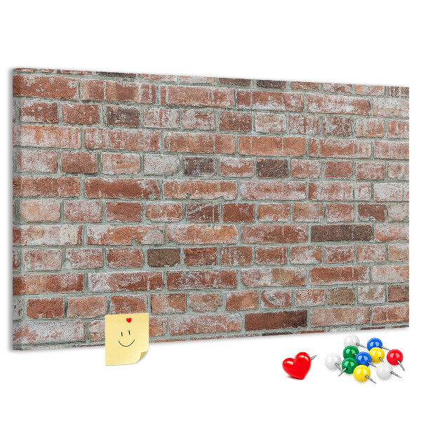 Tableau de liège Mur en briques avec finition naturelle