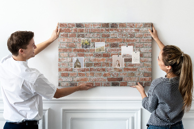 Tableau de liège Mur en briques avec finition naturelle