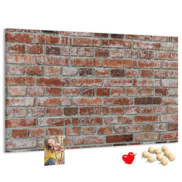 Tableau de liège Mur en briques avec finition naturelle
