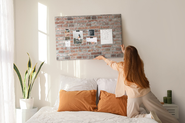 Tableau de liège Mur en briques avec finition naturelle