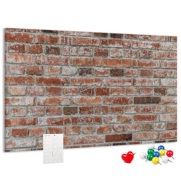 Tableau de liège Mur en briques avec finition naturelle
