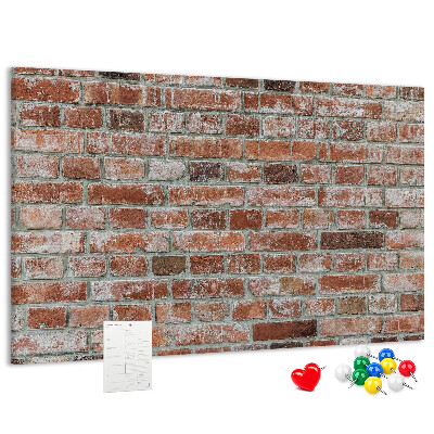 Tableau de liège Mur en briques avec finition naturelle