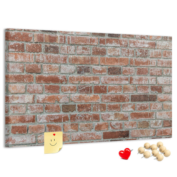 Tableau de liège Mur en briques avec finition naturelle