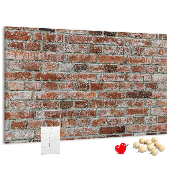 Tableau de liège Mur en briques avec finition naturelle