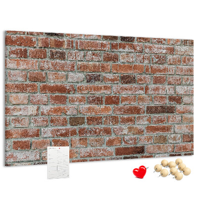 Tableau de liège Mur en briques avec finition naturelle