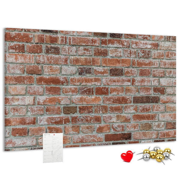 Tableau de liège Mur en briques avec finition naturelle