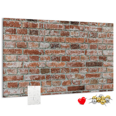 Tableau de liège Mur en briques avec finition naturelle