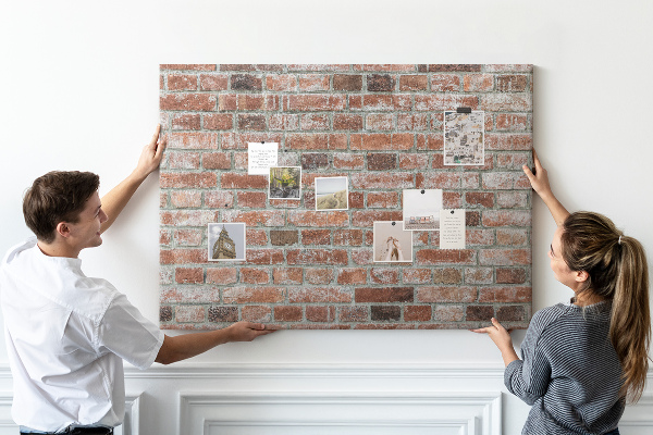 Tableau de liège Mur en briques avec finition naturelle