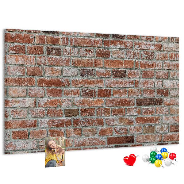 Tableau de liège Mur en briques avec finition naturelle