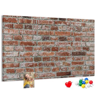 Tableau de liège Mur en briques avec finition naturelle
