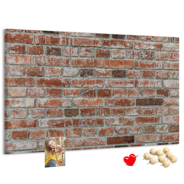 Tableau de liège Mur en briques avec finition naturelle