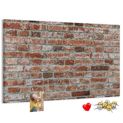 Tableau de liège Mur en briques avec finition naturelle