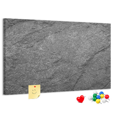 Tableau affichage liège Texture de pierre dans des tons de gris