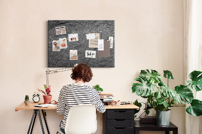 Tableau affichage liège Texture de pierre dans des tons de gris