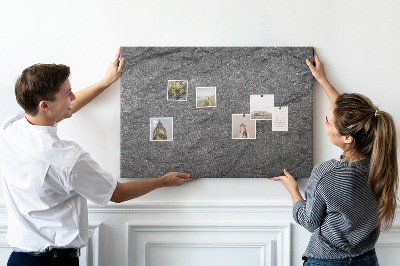 Tableau affichage liège Texture de pierre dans des tons de gris