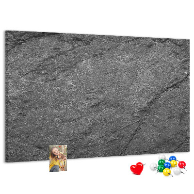 Tableau affichage liège Texture de pierre dans des tons de gris