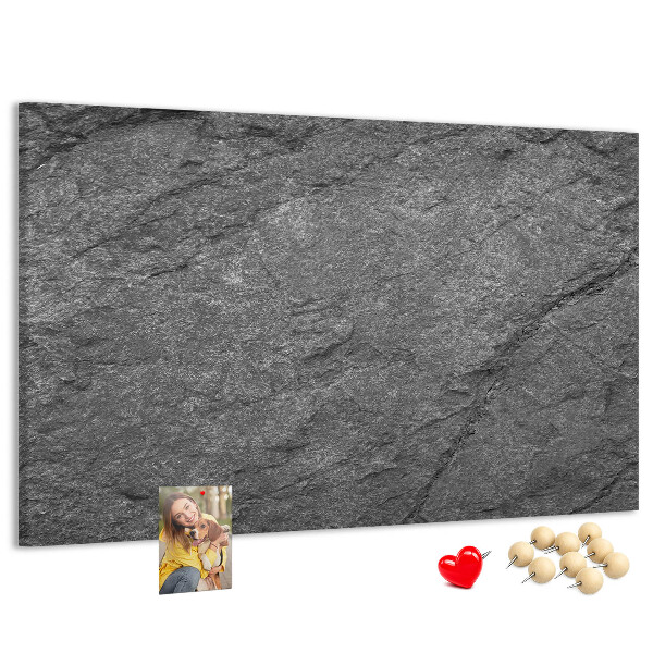 Tableau affichage liège Texture de pierre dans des tons de gris