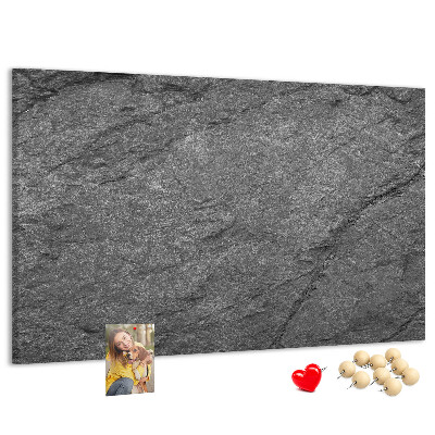 Tableau affichage liège Texture de pierre dans des tons de gris