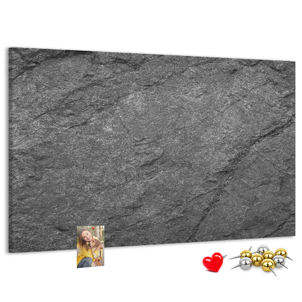 Tableau affichage liège Texture de pierre dans des tons de gris