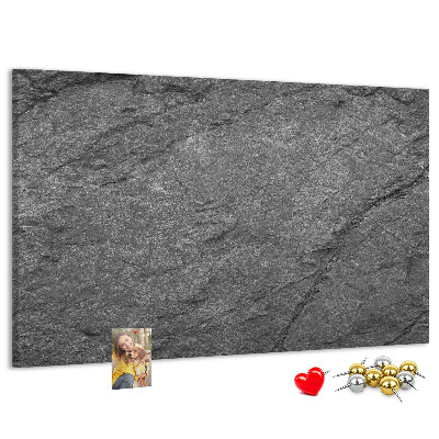 Tableau affichage liège Texture de pierre dans des tons de gris