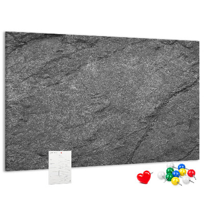 Tableau affichage liège Texture de pierre dans des tons de gris