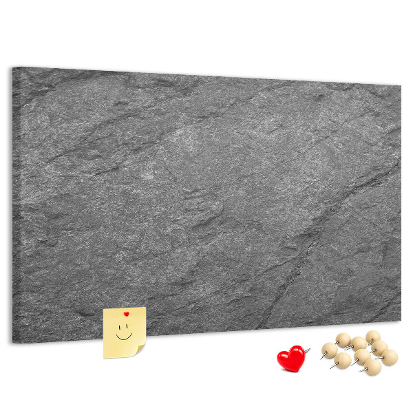 Tableau affichage liège Texture de pierre dans des tons de gris
