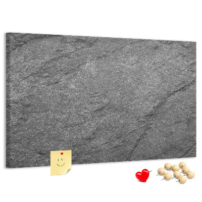 Tableau affichage liège Texture de pierre dans des tons de gris