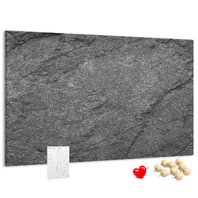 Tableau affichage liège Texture de pierre dans des tons de gris