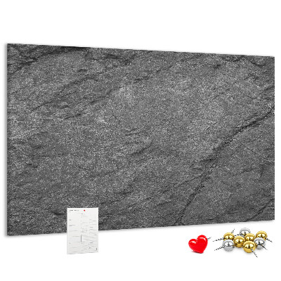 Tableau affichage liège Texture de pierre dans des tons de gris