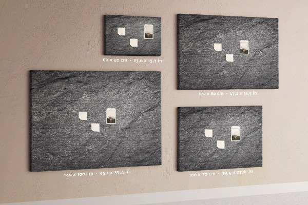 Tableau affichage liège Texture de pierre dans des tons de gris