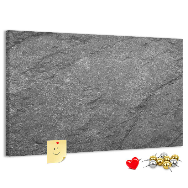 Tableau affichage liège Texture de pierre dans des tons de gris