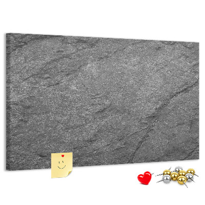 Tableau affichage liège Texture de pierre dans des tons de gris