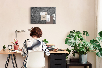 Tableau affichage liège Texture de pierre dans des tons de gris