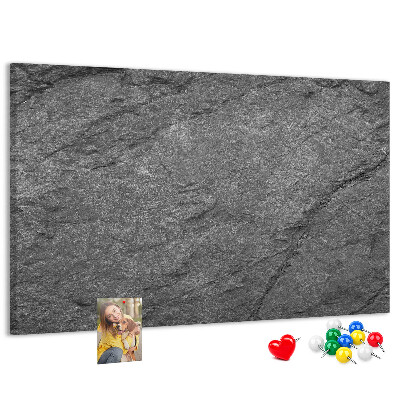 Tableau affichage liège Texture de pierre dans des tons de gris