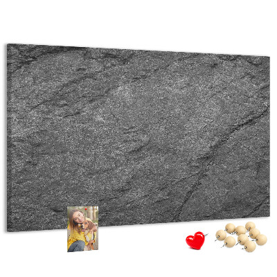 Tableau affichage liège Texture de pierre dans des tons de gris