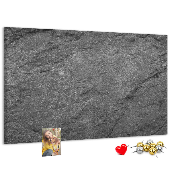 Tableau affichage liège Texture de pierre dans des tons de gris