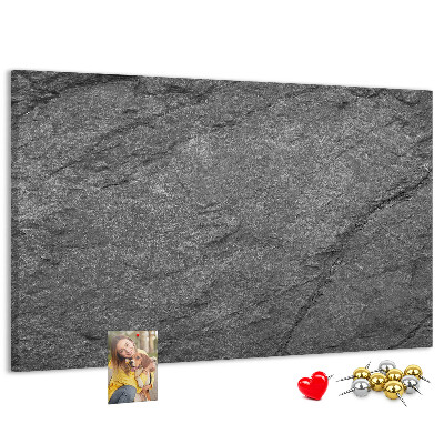 Tableau affichage liège Texture de pierre dans des tons de gris