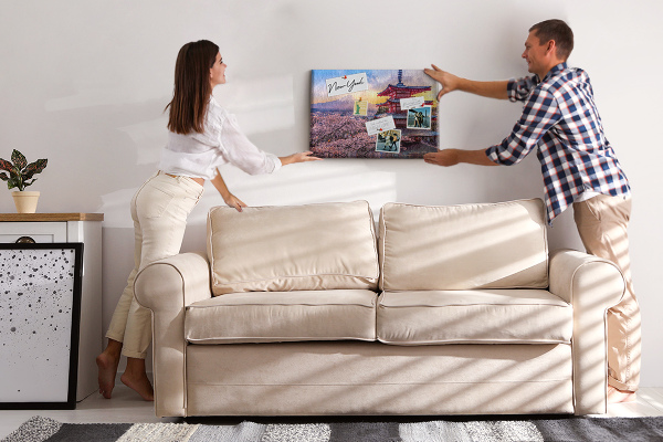 Tableau affichage liège Paysage printanier avec le mont Fuji