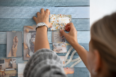 Tableau en liège Paysage marin avec coquillages et ficelle