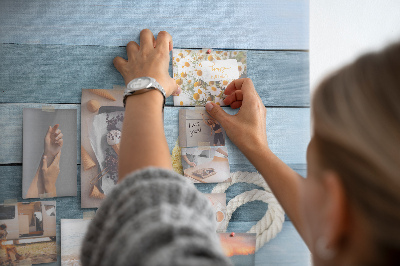 Tableau en liège Paysage marin avec coquillages et ficelle
