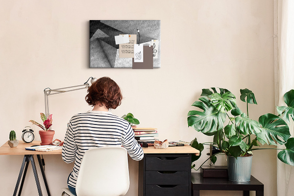 Tableau affichage liège Formes géométriques dans un style minimaliste