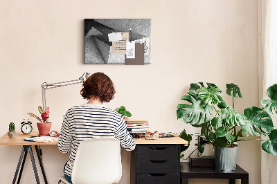Tableau affichage liège Formes géométriques dans un style minimaliste