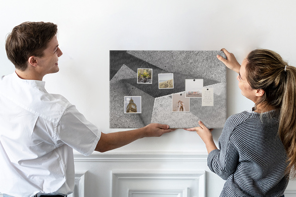 Tableau affichage liège Formes géométriques dans un style minimaliste