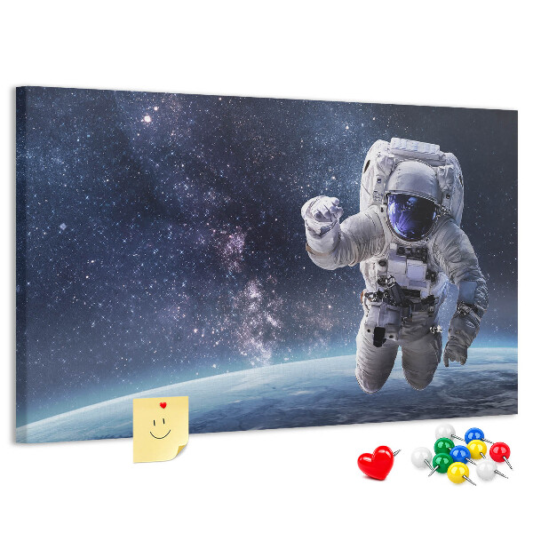Tableau de liège Astronaute dans l'espace