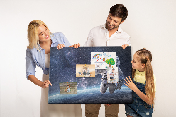 Tableau de liège Astronaute dans l'espace