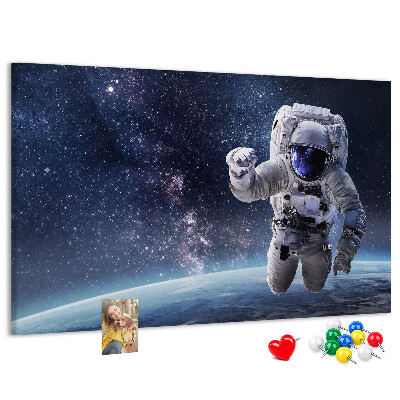 Tableau de liège Astronaute dans l'espace