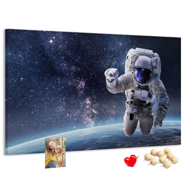 Tableau de liège Astronaute dans l'espace